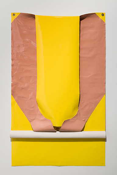 Roni Packer, untitled (I want you to love me), enamel and latex paint on canvas, 46" x 28", 2018-2019