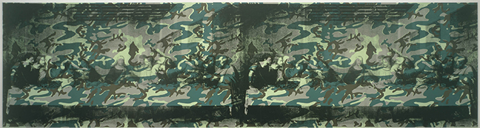 Andy Warhol. Camouflage Last Supper, 1986. Private Collection. © 2019 The Andy Warhol Foundation for the Visual Arts, Inc. / Artists Rights Society (ARS), New York.