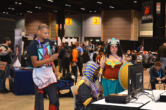 Video gaming, C2E2, McCormick Place, Chicago, Illinois, 2020 by Chester Alamo-Costello