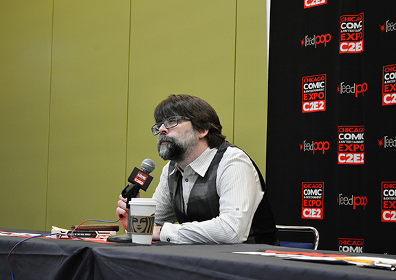 Joe Hill, writer, C2E2, McCormick Place, Chicago, Illinois, 2020 by Chester Alamo-Costello