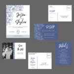 Lauren Tuider, Floral Wedding Package: Jason & Skylar, blue color variation, 2020
