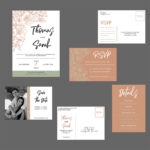 Lauren Tuider, Floral Wedding Package: Thomas & Sarah, orange color variation, 2020