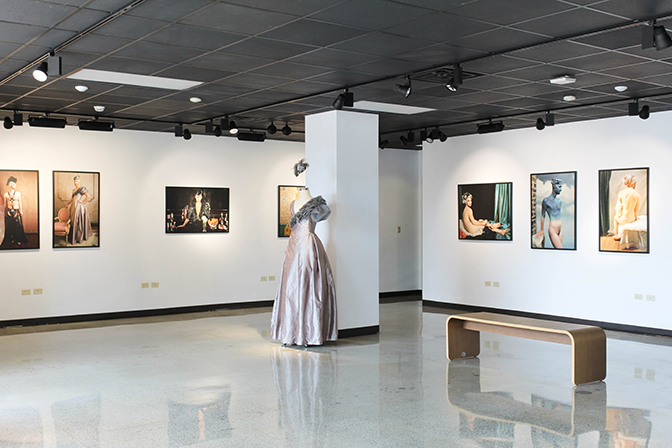 Niki Grangruth & James Kinser, "MUSE", exhibition view, University of St. Francis Art Gallery