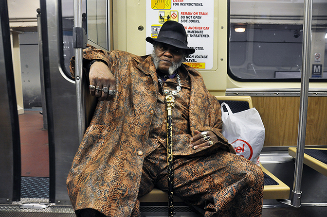 James Flynn, vicinity of Monroe, Blue Line, Chicago, Illinois, 2014, by Chester Alamo-Costello