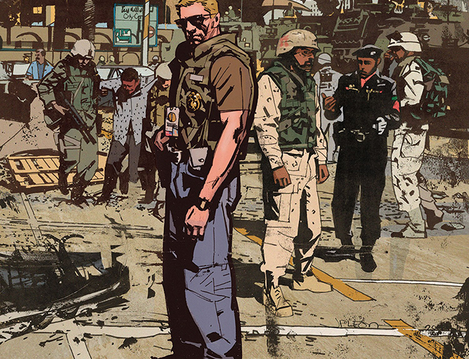 Tom King, writer, Mitch Gerads, The Sheriff of Babylon, Vertigo, DC Comics, 2015-2017