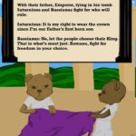 David Hensley and Kelly McElroy, Titus Andronicus 4 Kids, page 4, an adaptation of a work by William Shakespeare, children's book, 2019